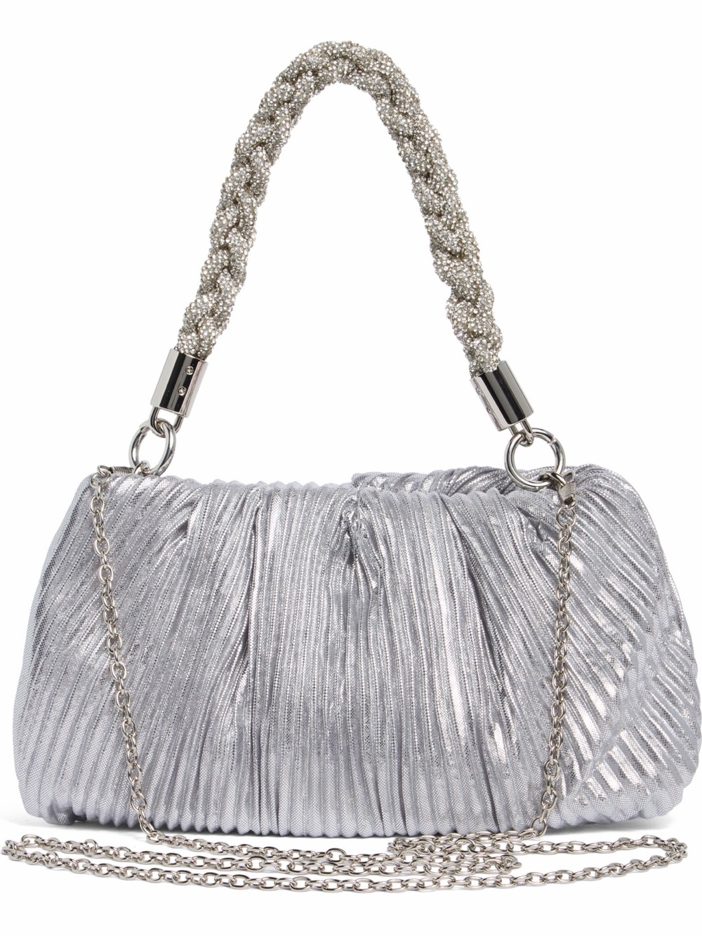 Florian Pleated Metallic Shoulder Bag
Jessica McClintock